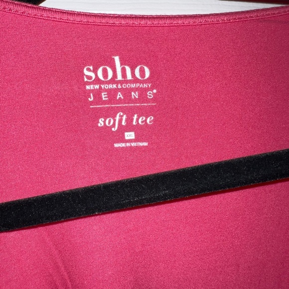 NWOT NY & Company V-Neck Knot-Front Tank Top - Soho Soft Tee Size XXL - Picture 2 of 3